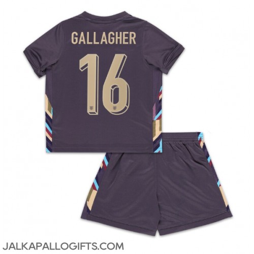 Englanti Conor Gallagher #16 Vieras Peliasu Lasten EM-Kisat 2024 Lyhythihainen (+ Lyhyet housut)